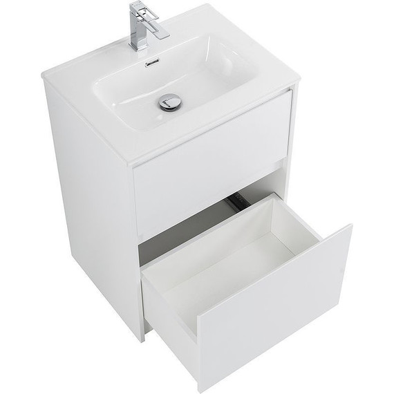 Тумба напольная с раковиной Cezares 60 см KRAFT-600-2C-PIA-BO (раковина BB600ETL) bianco opaco - фото 12