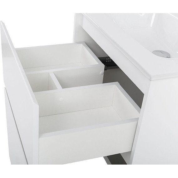 Тумба напольная с раковиной Cezares 60 см KRAFT-600-2C-PIA-BO (раковина BB600ETL) bianco opaco - фото 9