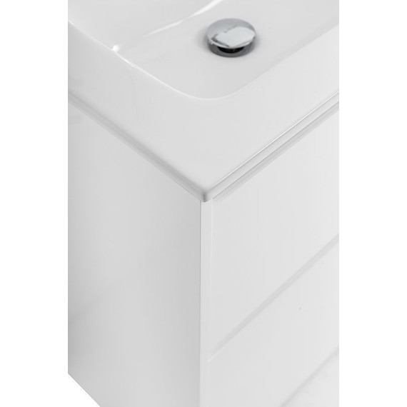 Тумба напольная с раковиной Cezares 60 см KRAFT-600-2C-PIA-BO (раковина BB600ETL) bianco opaco - фото 10