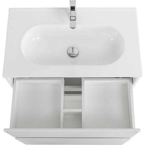 Тумба напольная с раковиной Cezares 80 см KRAFT-800-2C-PIA-BO (раковина LOV-800-LVB глянцевая) bianco opaco - фото 4