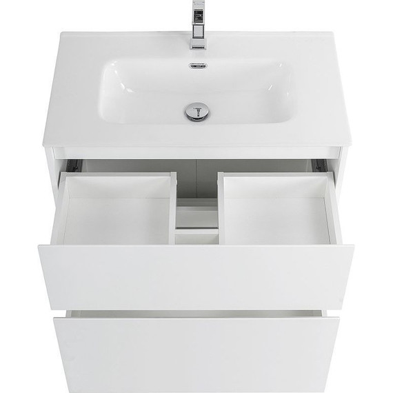 Тумба напольная с раковиной Cezares 80 см KRAFT-800-2C-PIA-BO (раковина BB800ETL) bianco opaco - фото 7