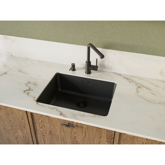 Дозатор для моющего средства OM-03 BL 4995045, чёрный - фото 2