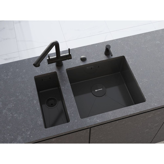 Дозатор для моющего средства OM-04 GM 4995051, вороненая сталь - фото 2