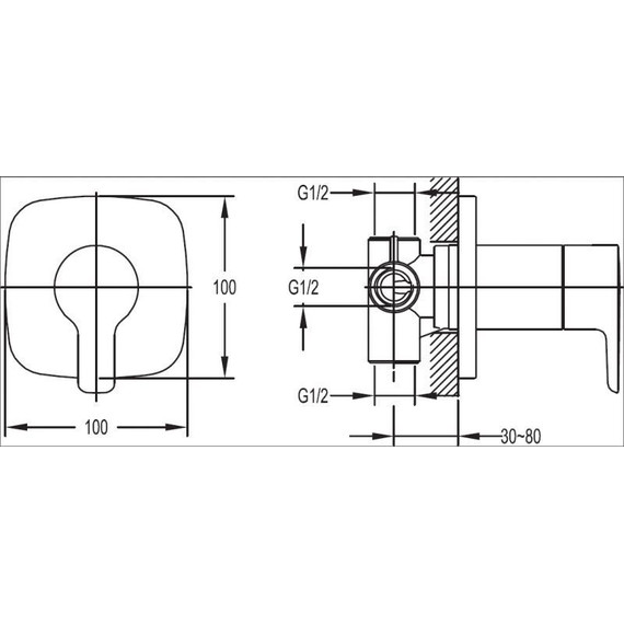 Смеситель для душа Cezares TESORO-F-DEV3-01 - фото 2