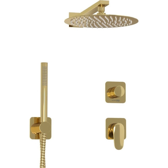 Душевая система для душа WasserKraft Neckar 2100 A2151.277.183.208.280.197.281, золото глянцевое - фото 2