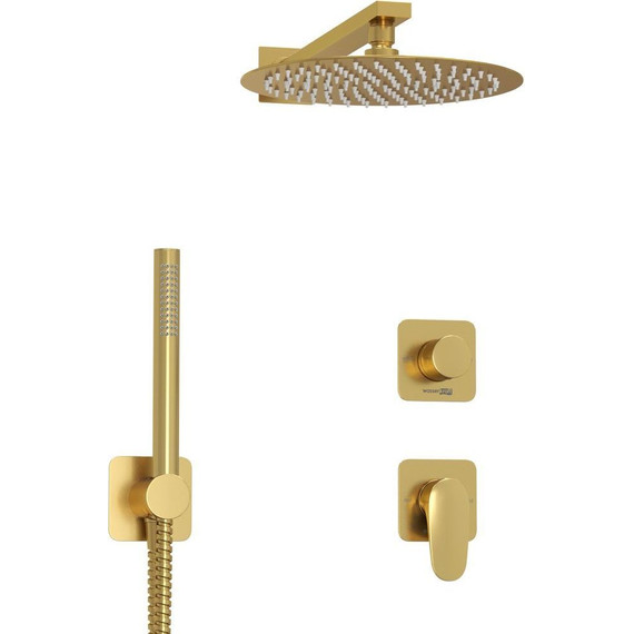 Душевая система для душа WasserKraft Havel 3600 A3651.282.180.259.285.194.286, золото матовое - фото 2