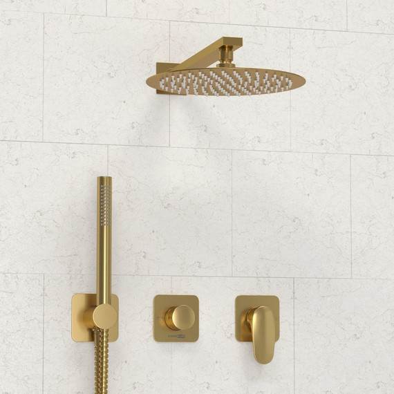 Душевая система для душа WasserKraft Havel 3600 A3651.282.180.259.285.194.286, золото матовое - фото 4