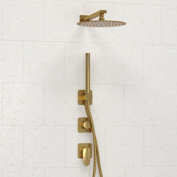 Душевая система для душа WasserKraft Havel 3600 A3651.282.180.259.285.194.286, золото матовое - фото 5