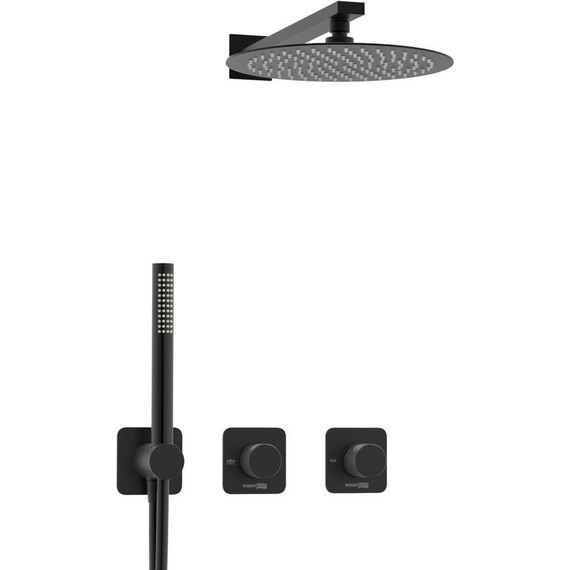 Душевая система для душа WasserKraft Fulda 5200 A5251.299.219.258.302.242.217, чёрный - фото 