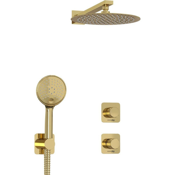 Душевая система для душа WasserKraft Ems 7600 A7651.303.183.208.280.197.207, золото глянцевое - фото 2