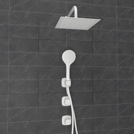 Душевая система для душа WasserKraft Saale 9500 A9551.266.146.254.328.156.155, белый - фото 5