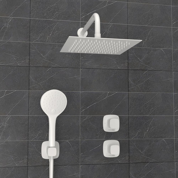 Душевая система для душа WasserKraft Saale 9500 A9551.266.146.254.328.156.155, белый - фото 6