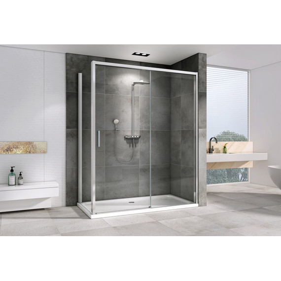 Душевое ограждение Abber Komfort 120х100 см AG93120-S102 (стекло 8 мм) хром/прозрачное - фото 2