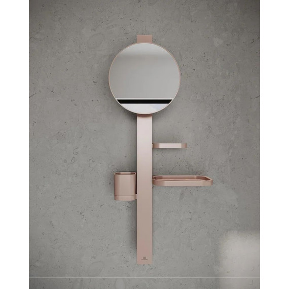 Стойка с мыльницей и зеркалом Ideal Standard BD589RO, розовый - фото 3