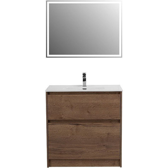 Тумба напольная с раковиной BelBagno 100 см KRAFT-1000-2C-PIA-RT (раковина LOV-1000-LVB) Rovere Tabacco - фото 9