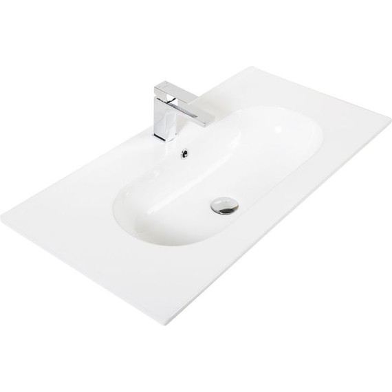 Тумба напольная с раковиной BelBagno 100 см KRAFT-1000-2C-PIA-RT (раковина LOV-1000-LVB) Rovere Tabacco - фото 2