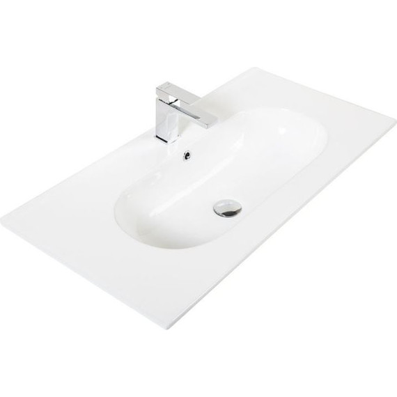 Тумба напольная с раковиной BelBagno 80 см KRAFT-800-2C-PIA-RT (раковина LOV-800-LVB) Rovere Tabacco - фото 2