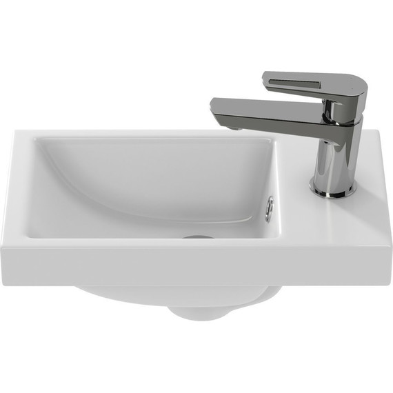 Тумба подвесная с раковиной Cersanit Lara 40 см SZ-LARA-CO40/Wh (раковина Como 40) белый - фото 12