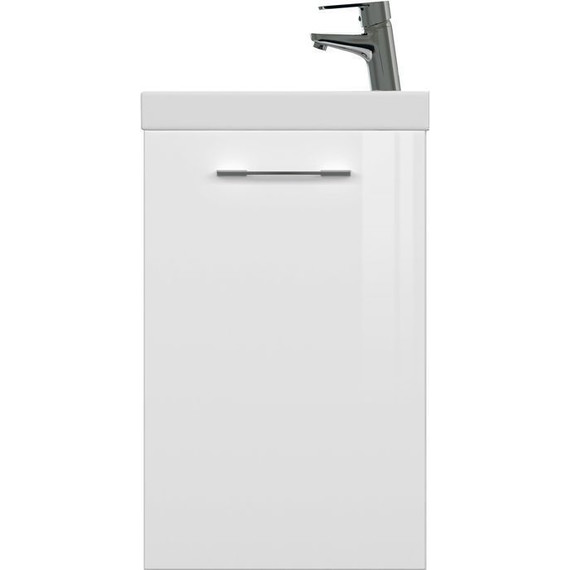 Тумба подвесная с раковиной Cersanit Lara 40 см SZ-LARA-CO40/Wh (раковина Moduo 40) белый - фото 6