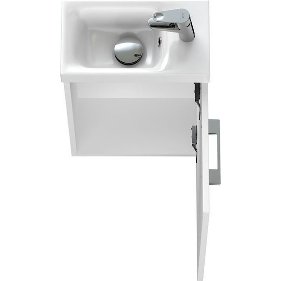 Тумба подвесная с раковиной Cersanit Lara 40 см SZ-LARA-CO40/Wh (раковина Como 40) белый - фото 8