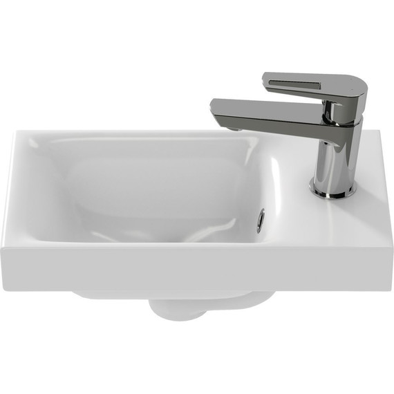 Тумба подвесная с раковиной Cersanit Lara 40 см SZ-LARA-CO40/Wh (раковина Moduo 40) белый - фото 12