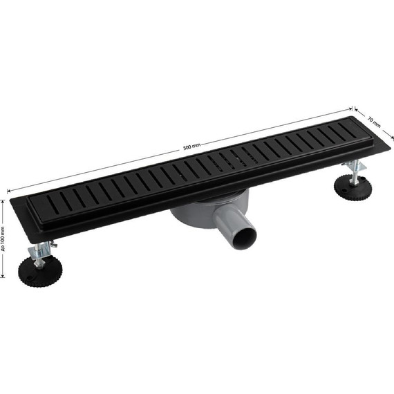 Трап Санакс 50 см 03338, чёрный (под плитку) - фото 6