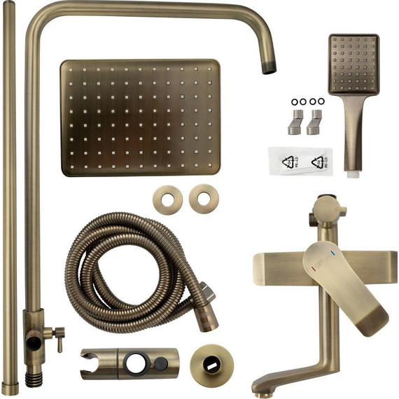 Душевая стойка GFmark 5075, бронза - фото 3