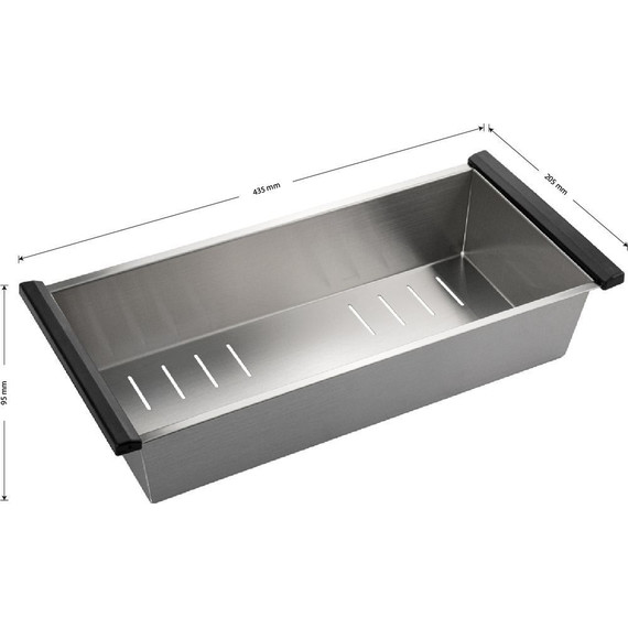 Коландер для кухонной мойки Frank Profi 75891, сатин - фото 3