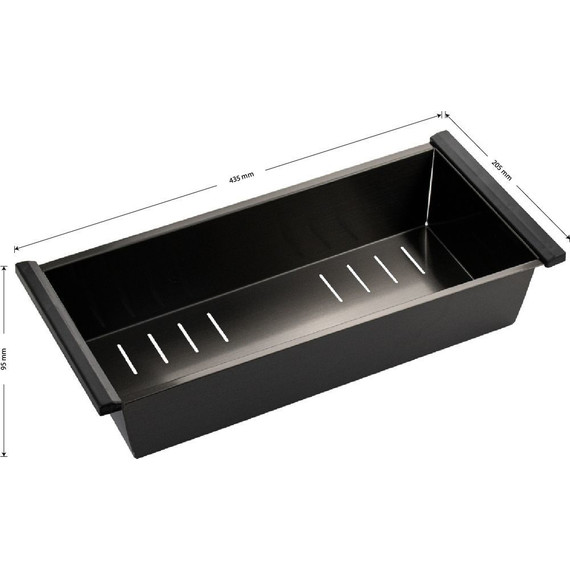 Коландер для кухонной мойки Frank Profi 75892, графит - фото 3