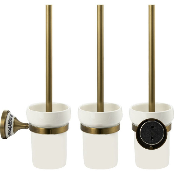 Ёршик для унитаза Brimix 94162, цвет бронза - фото 2