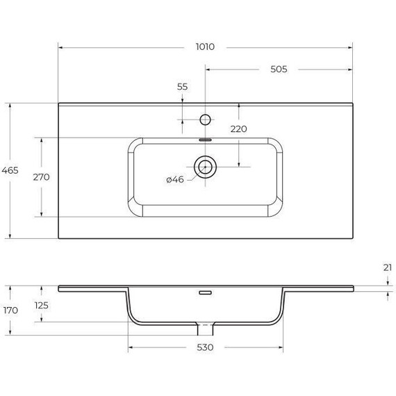 Тумба подвесная с раковиной BelBagno 100 см KRAFT-1000-2C-SO-CG (раковина BB1000ETL) Cemento Grigio - фото 12