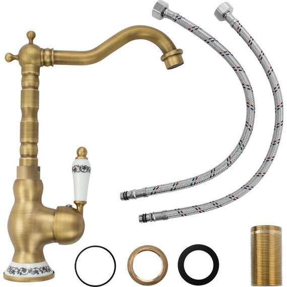 Смеситель для кухни Brimix 153, бронза - фото 2