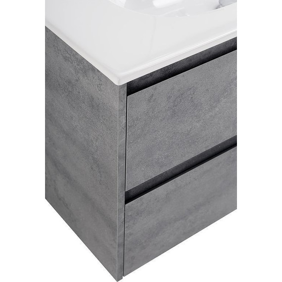 Тумба подвесная с раковиной BelBagno 90 см KRAFT-900-2C-SO-CG (раковина BB900ETL) Cemento Grigio - фото 6