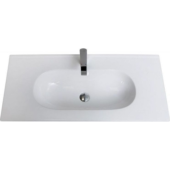 Тумба подвесная с раковиной BelBagno 100 см KRAFT-1000-2C-SO-RT (раковина LOV-1000-LVB) Rovere Tabacco - фото 2