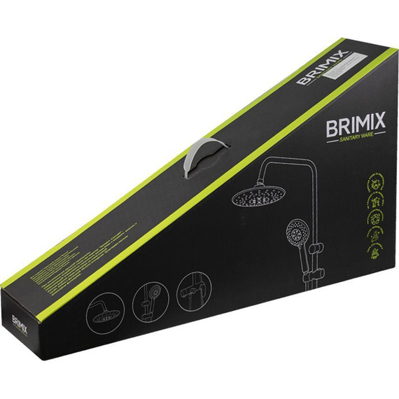 Душевая стойка Brimix 87755, алюминий - фото 6