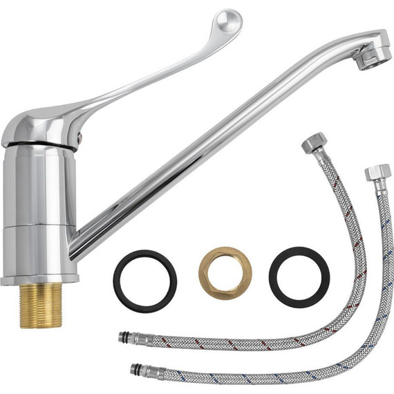 Смеситель для кухни с локтевой (хирургической) ручкой BRIMIX 1022-25 - фото 2