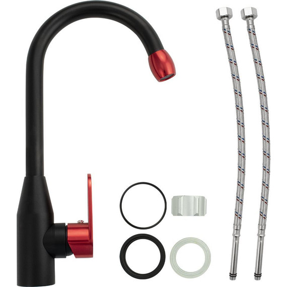 Смеситель для кухни Brimix 80208, чёрный - фото 2