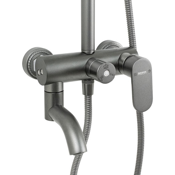 Душевая стойка Brimix 80705, графит - фото 4
