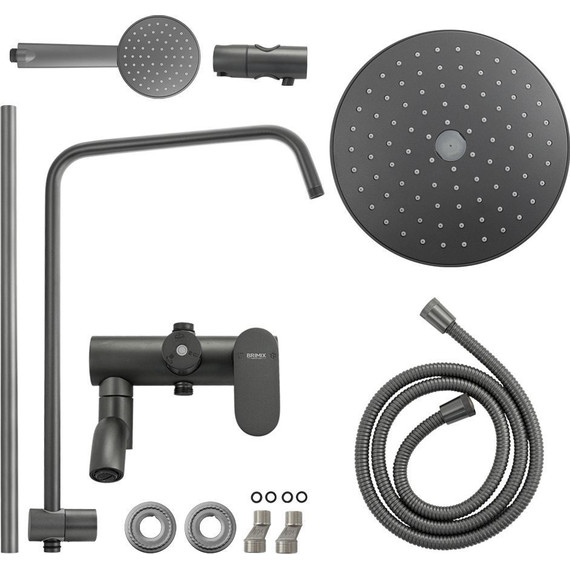 Душевая стойка Brimix 80705, графит - фото 5