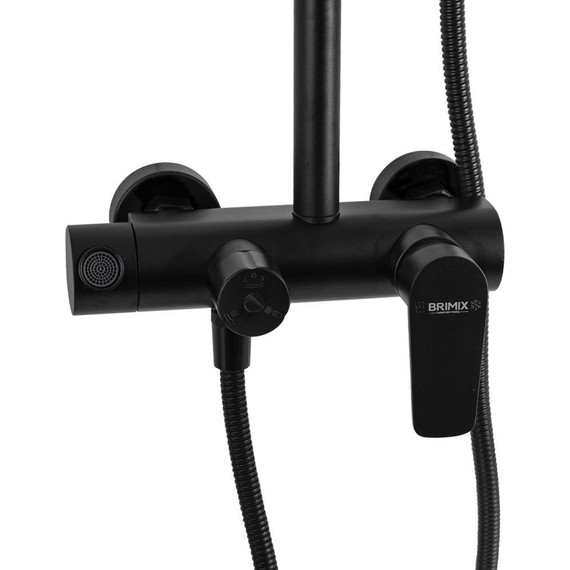 Душевая стойка Brimix 87715, чёрный - фото 4