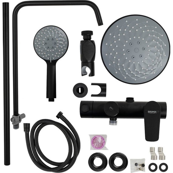 Душевая стойка Brimix 87715, чёрный - фото 5