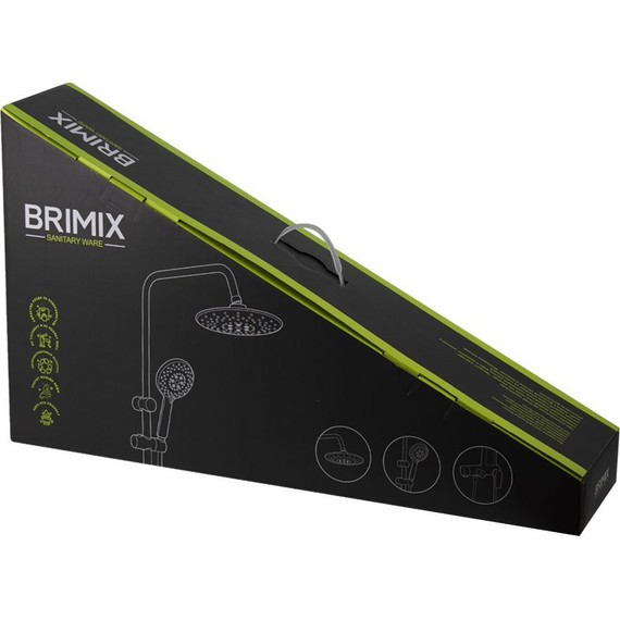 Душевая стойка Brimix 87715, чёрный - фото 7