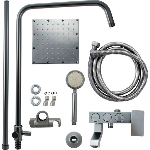 Душевая стойка Brimix 88705, титан - фото 3