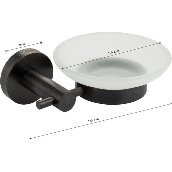 Мыльница GFmark 78004, цвет графит - фото 5