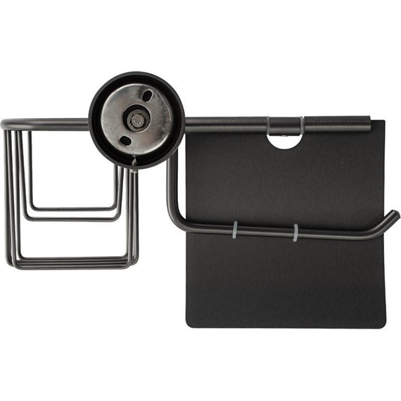 Держатель для туалетной бумаги с держателем для освежителя GFmark 78244, цвет графит - фото 3