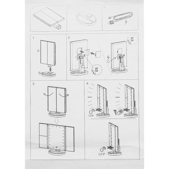 Зеркало косметическое настольное Санакс 75271, белый - фото 5