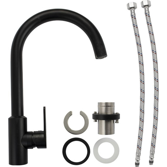 Смеситель для кухни Brimix 81210, чёрный - фото 2