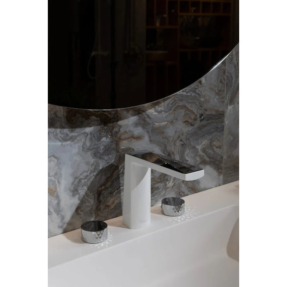 Смеситель для раковины Boheme Venturo 150-WCR-DIAMOND, white chrome, Цвет производителя: white chrome - фото 2