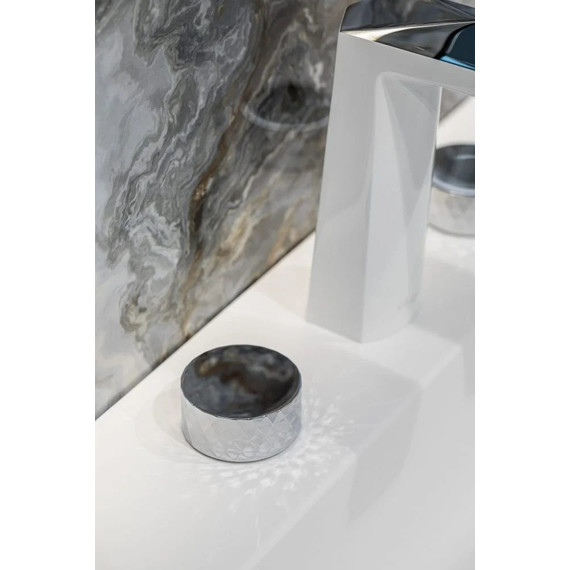 Смеситель для раковины Boheme Venturo 150-WCR-DIAMOND, white chrome, Цвет производителя: white chrome - фото 3