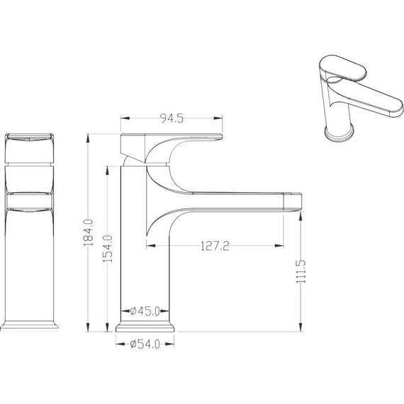 Смеситель для раковины Boheme Spectre 451-NB, nickel brush, Цвет производителя: nickel brush - фото 2